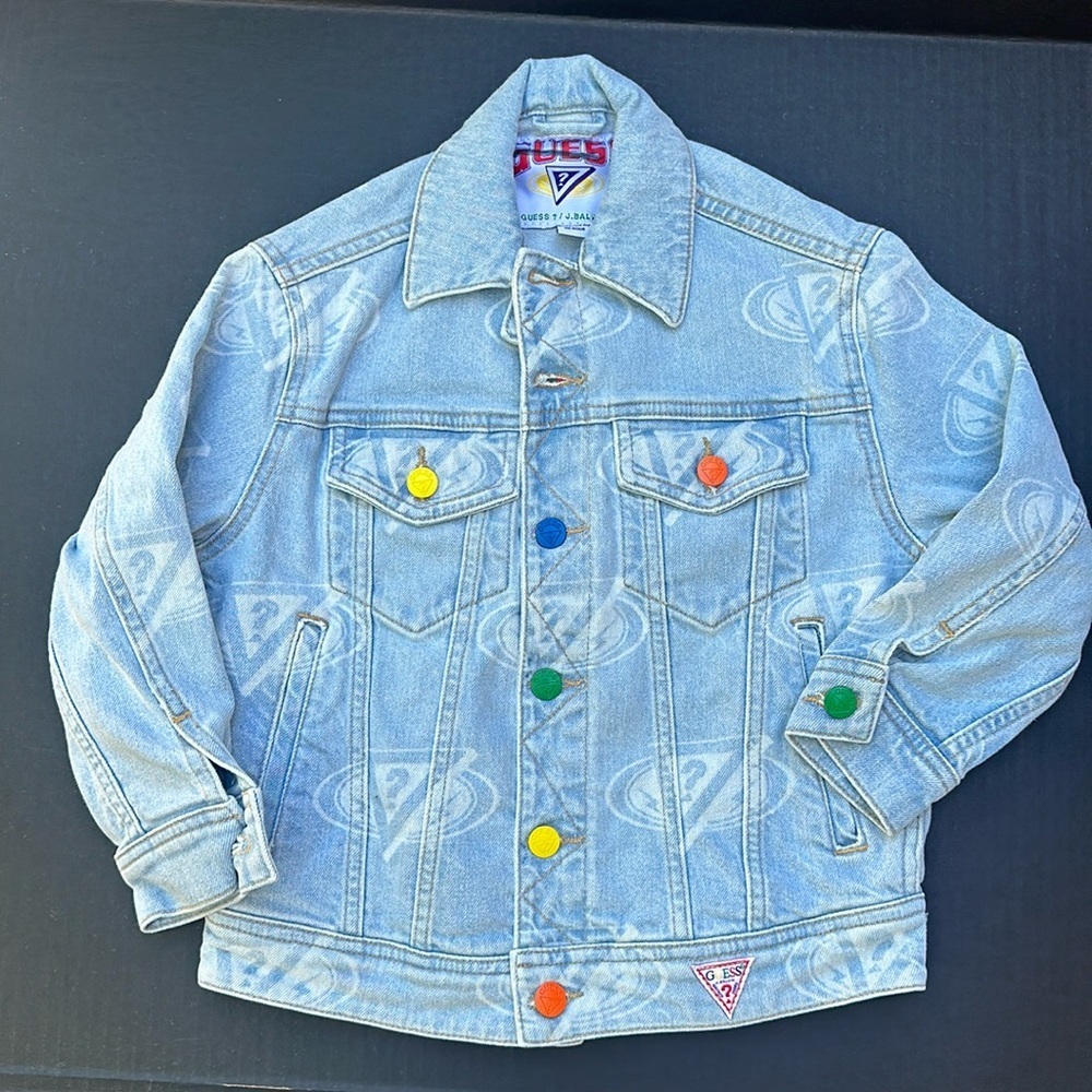 New J BALVIN GUESS Denim Girls Jacket SZ 6